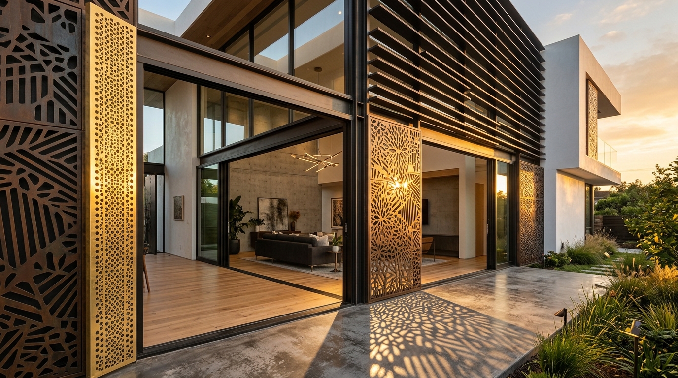 Brises, Divisórias Vazadas e Painéis Ripados Cortados a Laser: Soluções Estéticas para Arquitetura