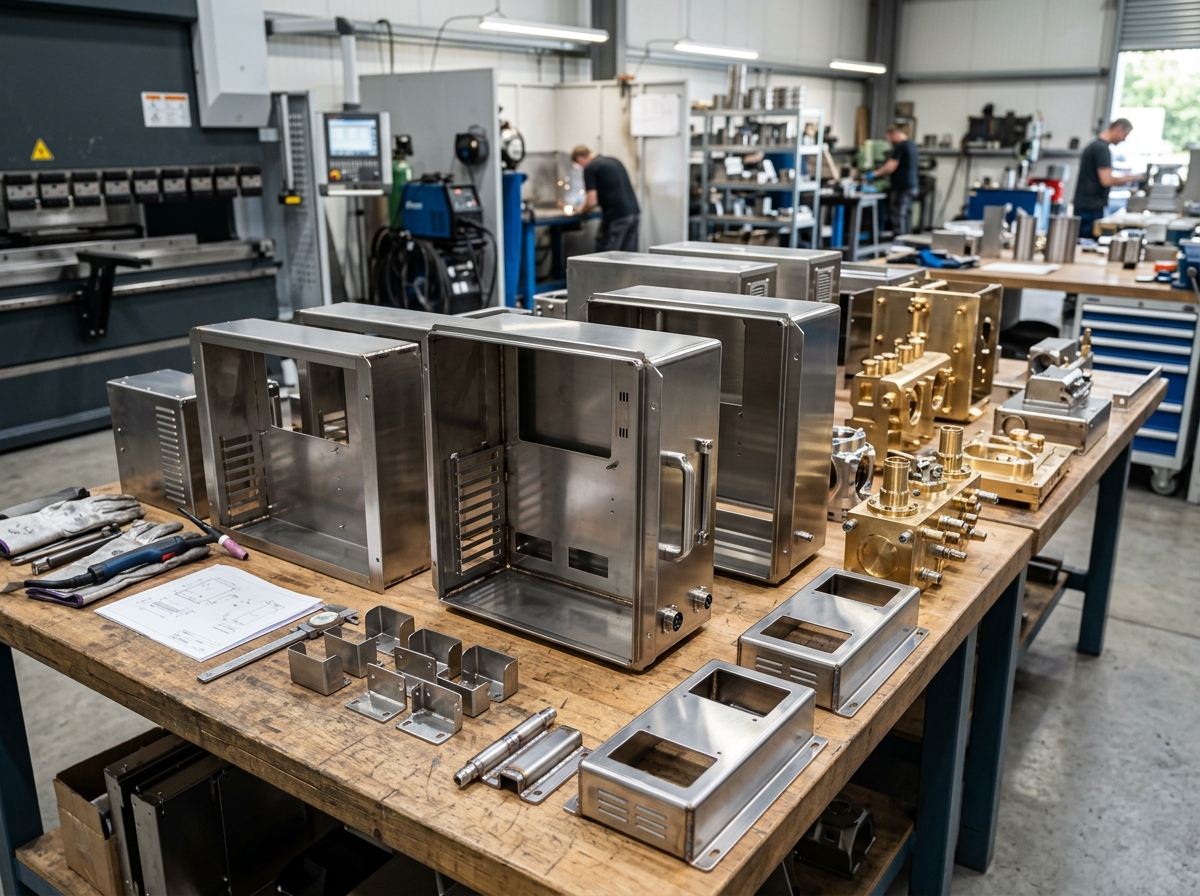 Chassis e Gabinetes Industriais em Inox e Carbono com Dobra CNC